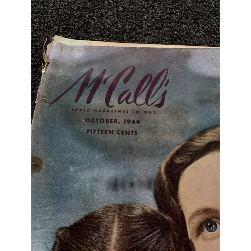 Lot 2 Vintage McCall's Magazine October 1944 December 1949 Mid Century
